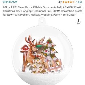 Fillable ornaments balls